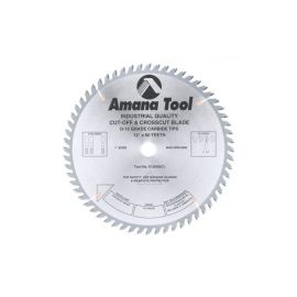 Amana Tool 612600 Carbide Tipped Cut-Off and Crosscut 12 Inch D x 60T ATB, 10 Deg, 1 Inch Bore, Circular Saw Blade