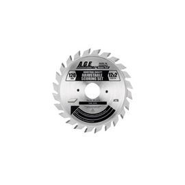 AGE MD120-T10 Industrial Carbide Tipped Adjustable Scoring Sets Saw Blade 120 mm Diam 3/4 inch Bore