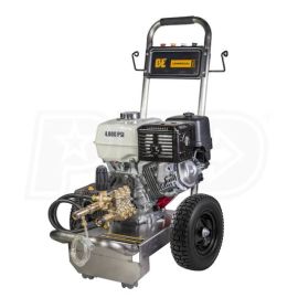 BE Pressure Professional 4000 PSI (Gas - Cold Water) Pressure Washer w/ SS Frame, Comet Pump & Honda GX390 Engine
