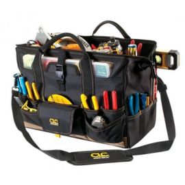 Custom LeatherCraft 1535 18" Tool Bag with Top-side Plastic Parts Tray