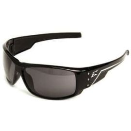 Edge HZ116 Caraz Safety Glasses, Black with Smoke Lens