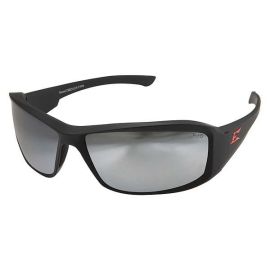 Edge XB137 Brazeau Torque - Matte Black Frame with Silver Mirror Lens and Red E Logo | Dynamite Tool