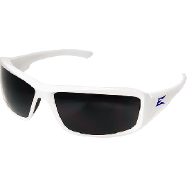 Edge XB146-E4 Safety Eyewear, Brazeau Torque, White Frame / Smoke Lens