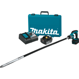 Makita XRV01T 4 ft. 18V LXT Li-Ion Cordless Concrete Vibrator Kit (5.0Ah)