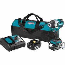 Makita XWT18T 18V LXT® Li-Ion Brushless Cordless 4-Speed Mid-Torque 1/2" Sq. Drive Impact Wrench Kit w/ Detent Anvil (5.0Ah) | Dynamite Tool 