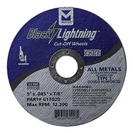 Mercer 617020 Black Lightning 5-in. Type 1 Cut-Off Wheels - 25-pk