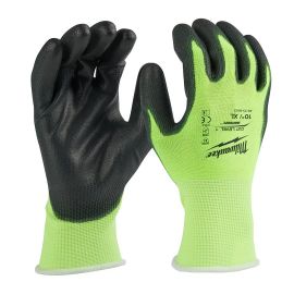 Milwaukee 48-73-8913 High Visibility Cut Level 1 Polyurethane Dipped Gloves - XLARGE
