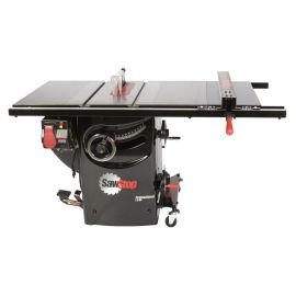 Saw Stop PCS31230-PFA30 3HP Single Phase Professional Cabinet Saw with 30” Premium fence system, rails & extension table