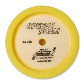 SM Arnold 44-708 8-in. Speedy Foam Buffing Pad, Yellow -6 pack