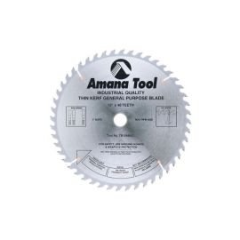 Amana Tool TB12480 Carbide Tipped Thin Kerf General Purpose 12 Inch D x 48T ATB, 15 Deg, 1 Inch Bore, Circular Saw Blade